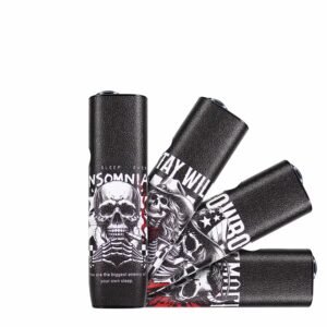 【YE VAPE】日本 IQO 適用 [ ILUMA ONE / ONE i ] 一體機 保護殼 pu皮材質 黑色骷髏頭